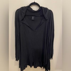 Black poncho style sweater